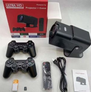 HY320 Android Projector - Built-In Gaming Console, Wi-Fi, Portable