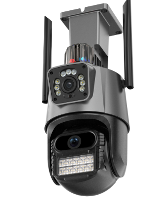 IP66 Waterproof Outdoor Wireless Camera High Security Dual Screen Monitoring Strong Signal CMOS Sensor