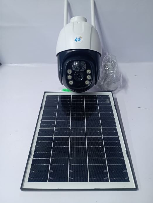 Single Lens Camera 4G SIM Wi-Fi with Pan Tilt 3MP 12x Zoom Outdoor PTZ IP65/66 Solar powered