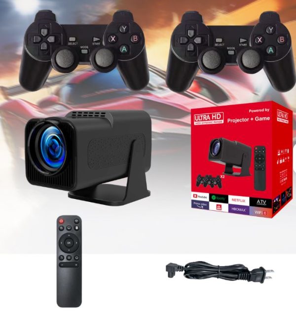 300 ANSI HD Projector HY320 with Gamepad Built-in Android & WiFi for 4K Game & Video Auto Keystone Correction