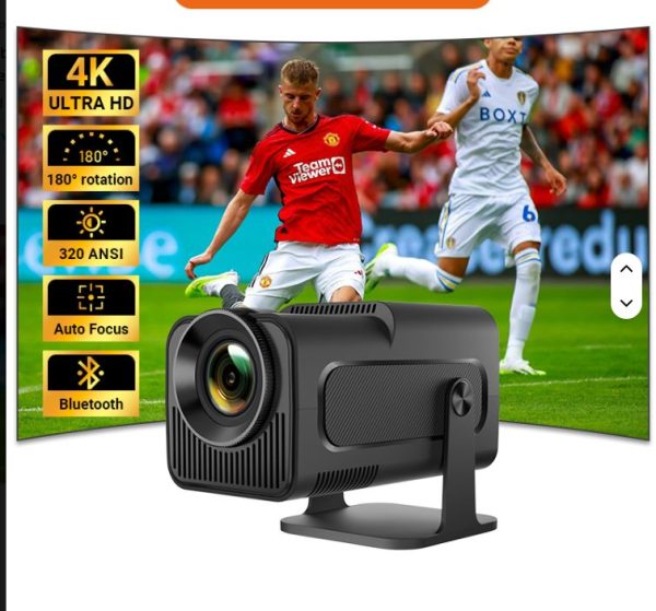 300 ANSI HD Projector HY320 with Gamepad Built-in Android & WiFi for 4K Game & Video Auto Keystone Correction