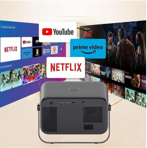 CY900 Smart Full HD Projector – Native 1080P, Android 13, Dual Wi-Fi & Bluetooth