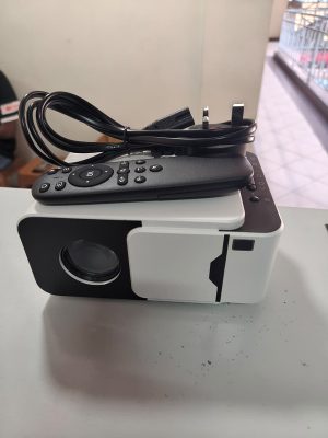 T6 Mini Projector with Electric Focus, 2.4G/5G WiFi, Bluetooth 5.4, HDMI, USB, 50° Keystone and Up to 200-Inch Display