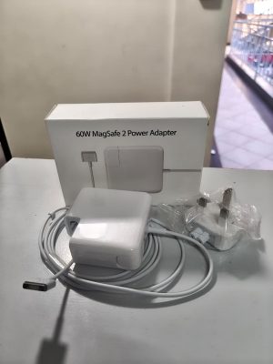 60W T-Shaped MagSafe 2 MacBook Charger, Magnetic Connector, Power Adapter, Fast Charging and UK Plug for Compatible Laptop Models