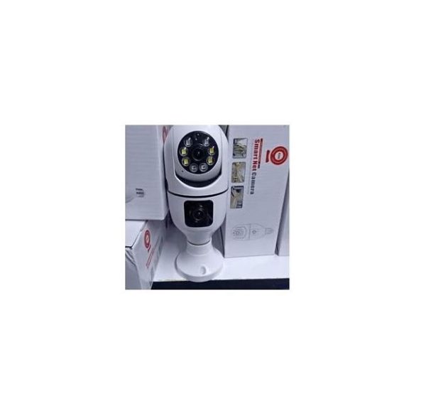 Dual Bulb CCTV With 360° View, Night Vision And Motion Alerts