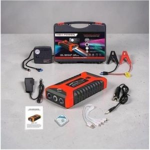 Jump Starter Kit 99800mAh Battery Compressor Jumpers and Chargers Auto